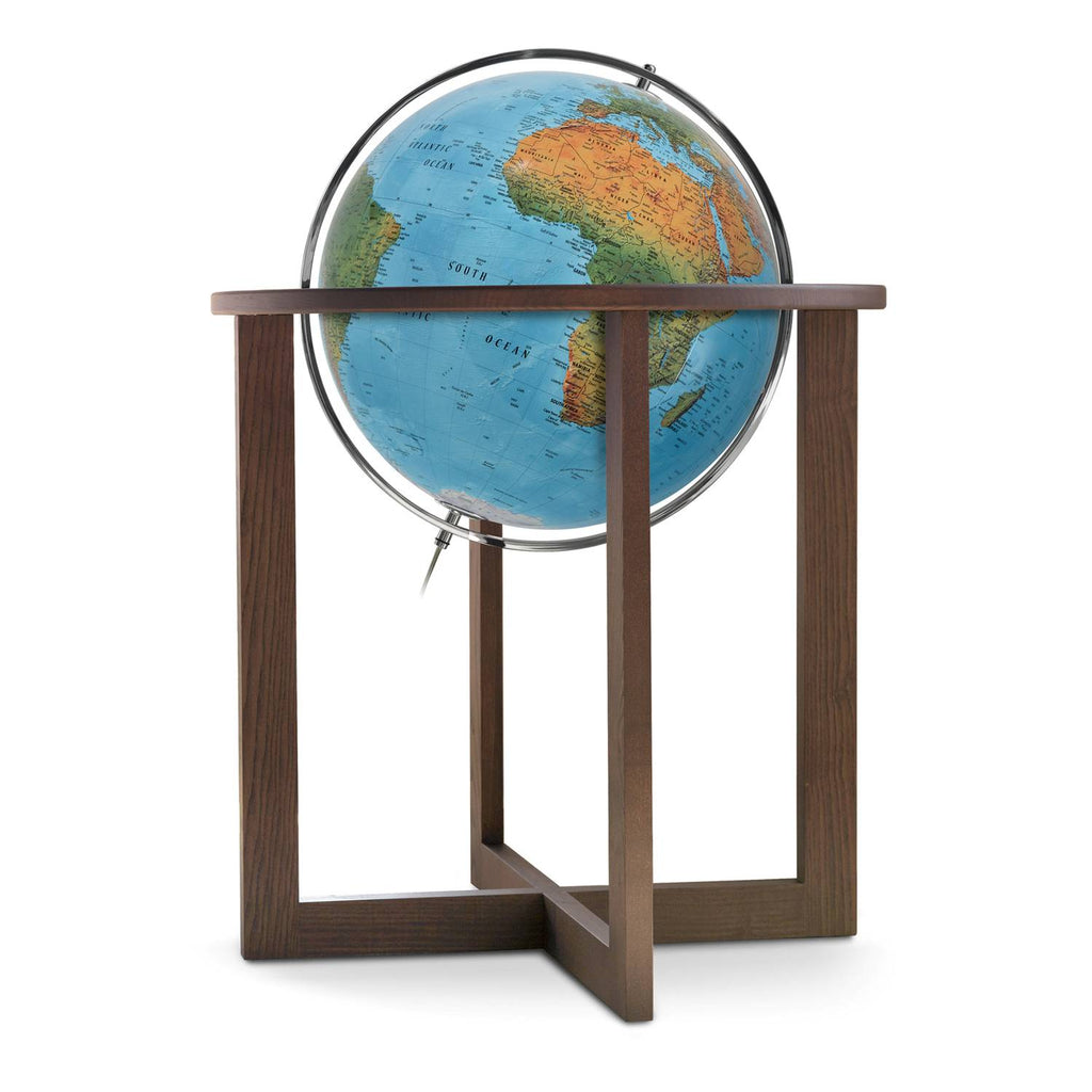 Räthgloben Stand-Leuchtglobus handkaschiert 50 cm D, beleuchtet