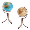 Räthgloben Doppelbild-Standglobus 50cm D 106cm H, Holzgestell
