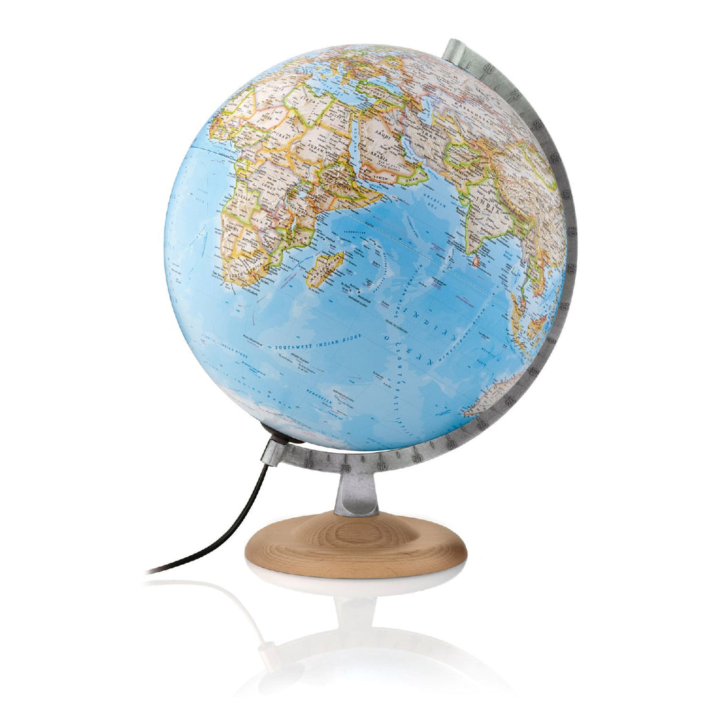 National Geographic Leuchtglobus 30 cm Silver Classic oder Gold Executive, beleuchtet