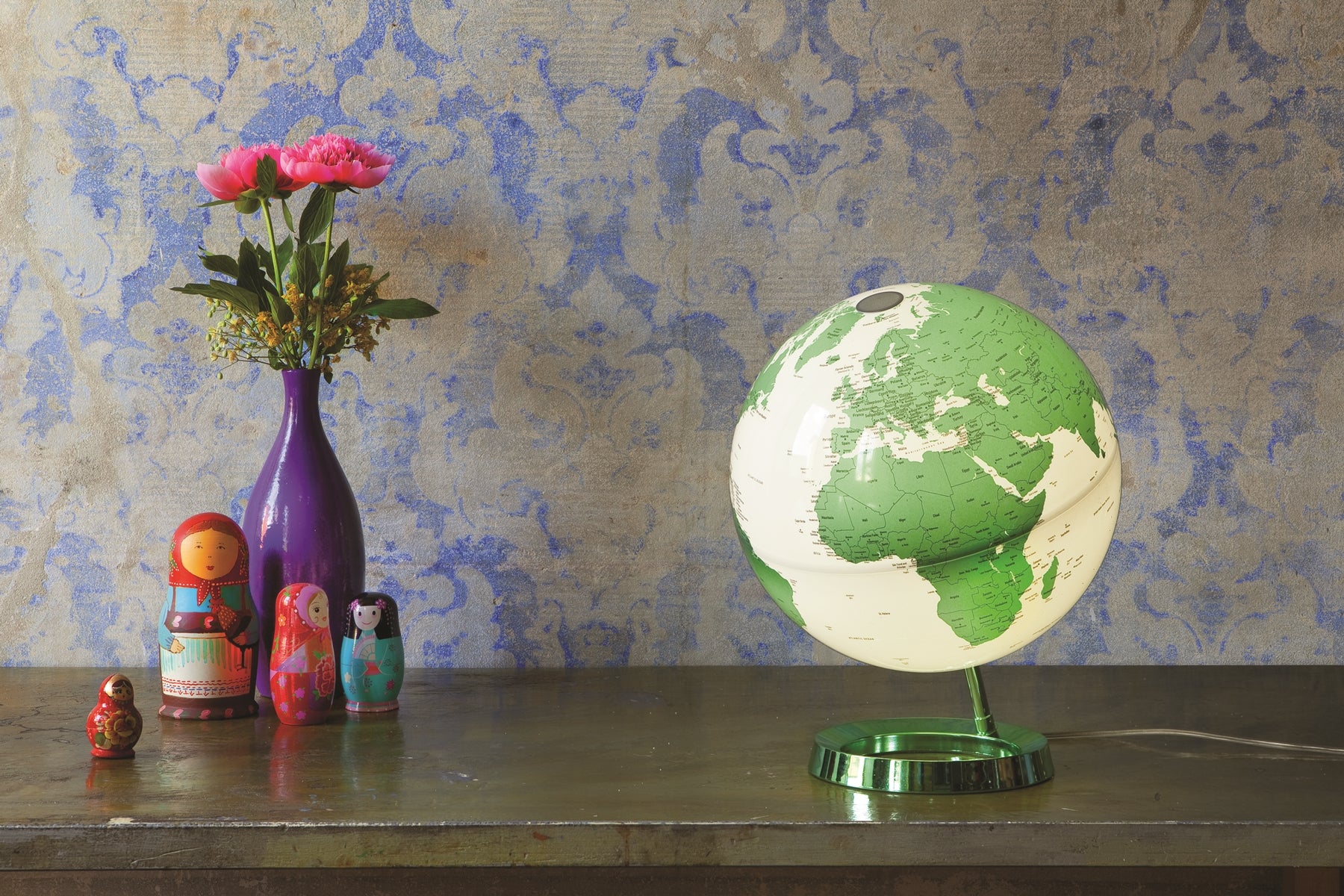 Atmosphere Light & Colour Leuchtglobus 30 cm Tischglobus, Standfuss