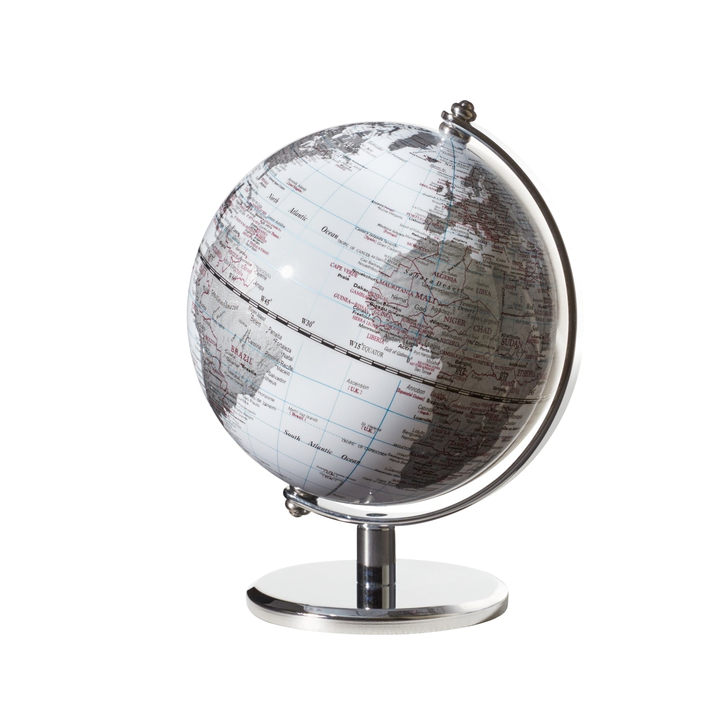 EMFORM Gagarin Globus Mini-Globus mittige Achse Metallfuß - Magellan-Expedition