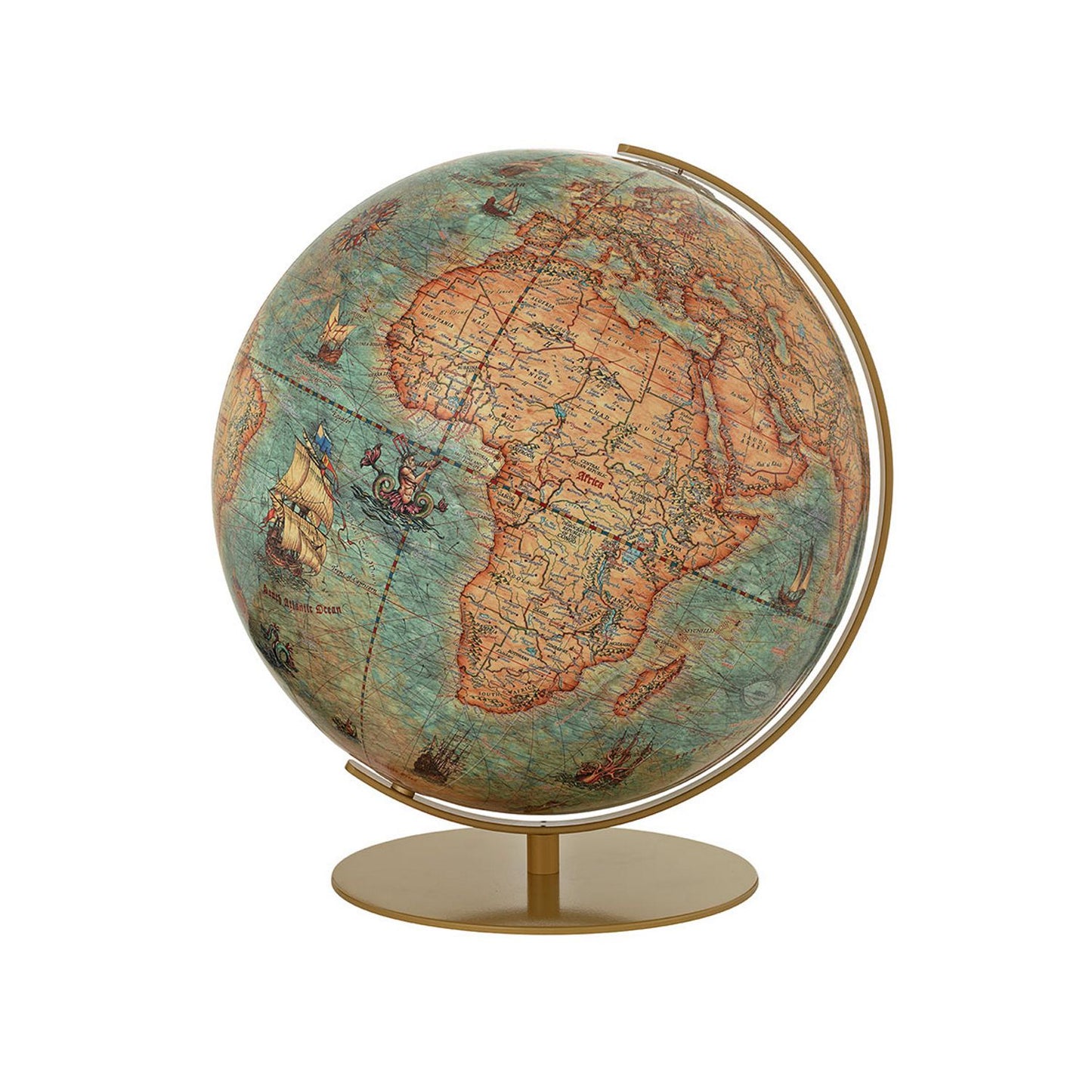 Columbus Imperial globe de table, 400 mm, globe lumineux, avec carte historique